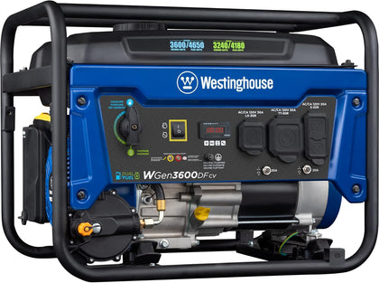 4650 Peak Watt Dual Fuel Portable Generator, RV Ready 30A Outlet, Gas & Propane Powered, CO Sensor