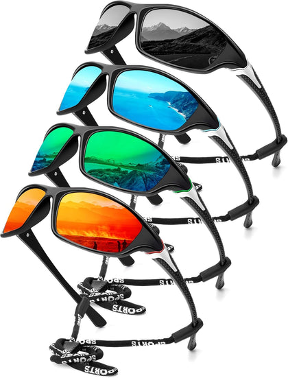 Sports Polarized Sunglasses Men UV400 Protection for Fishing Driving Cycling