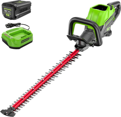 80V 26 in Cordless Hedge Trimmer, 2.0 Ah Battery and Charger