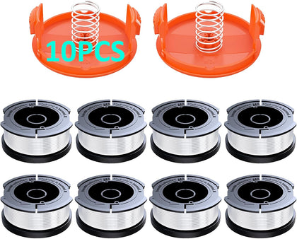 10 Pack AF-100 Replacement Spool Line for Black+Decker - 0.065" Weed Eater String Trimmer Line Spool, 30ft Autofeed