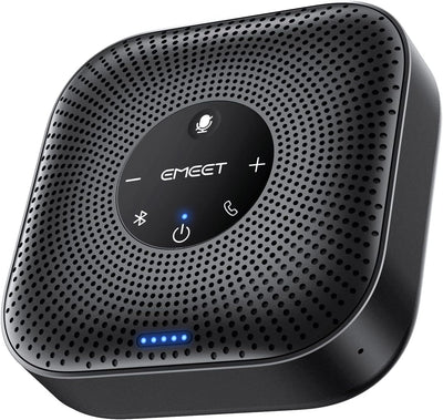 M0 Plus Conference Speaker and Microphone, 4 Mics 360° Voice Pickup | Noise Reduction, USB C&C-to-A Adapter