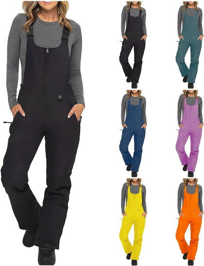 Womens Snow Bibs Ski Pants Overalls Insulated Waterproof Snowpants Snow Suits Winter Sports Snowboard Ski Jumpsuit