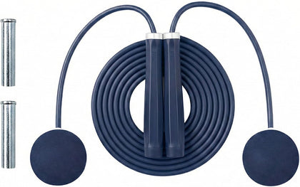 2-in-1 Weighted Jump Rope for Fitness, Cordless Ropeless Skipping Rope with 65mm Weighted Balls & Adjustable 3M Rope