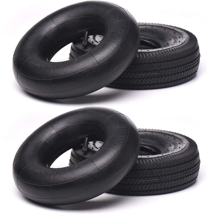 (2 Pack) AR-PRO 10" Heavy-Duty Replacement All-Purpose Utility Tire and Tube - 4.10/3.50-4" Pneumatic Tires with 10"