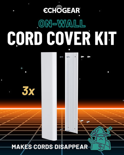 TV Cord Hider for Wall Mounted TV - 48" Customizable Cable Management Kit Conceals 6+ Cables – Cord Cover Installs in