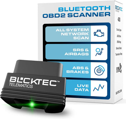 430 Bluetooth OBD2 Scanner for iPhone & Android, No Subscription Fee, OBDII Car Code Reader, Diagnose Check Engine