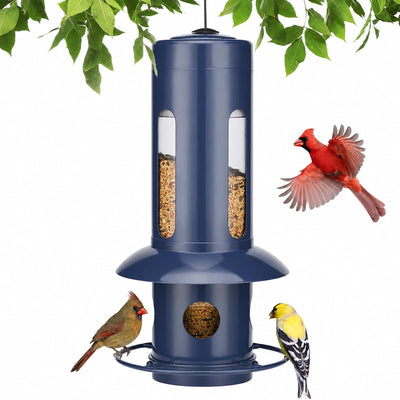 Squirrel Proof Hanging Bird Feeder for Outdoors