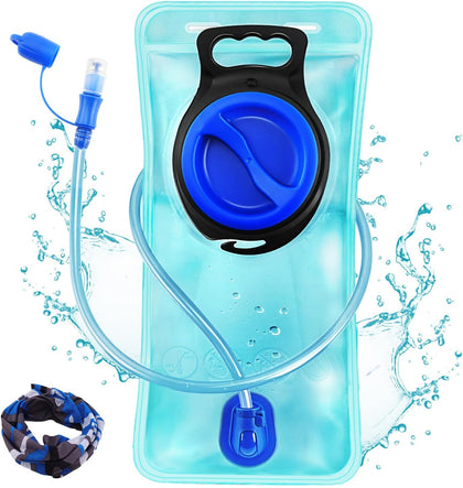 Hydration Bladder, 1.5-2-3L Water Bladder for Hiking Backpack, BPA-Free Leak Proof Water Reservoir Storage Bag, Water Pouch Hydration Pack for Camping Cycling Running