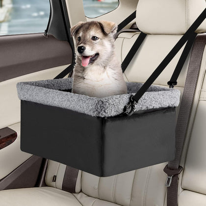 Dog Car Seats for Small Dogs, Upgrade Dog Booster Seat with Metal Frame Construction with Double-Layer Oxford