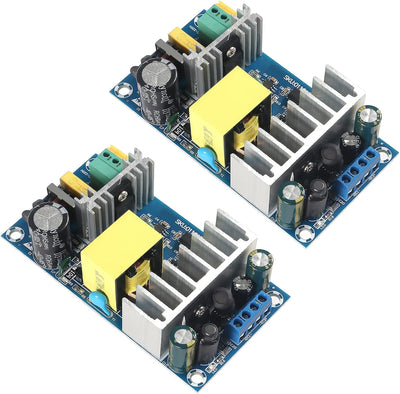 2pcs AC to DC Isolated Power Supply Module, 24V 4A, 5V 1A Dual Output, 120W Max, AC 120V 90-256V 50/60Hz, Overcurrent/Overload/Short Circuit Protection, Industrial Power Module