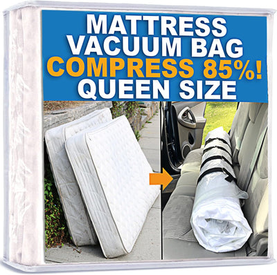 Mattress Vacuum Bag for Moving, Vacuum Seal Mattress Bag for Memory Foam or Inner Spring Mattresses, Compression and