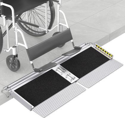 FACHNUO 1 FT Wheelchair Ramps for Doorways, Seamless Threshold Ramp