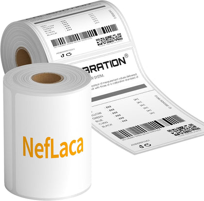Thermal Label Roll,Shipping Label 4x6,NefLaca Mailing Label,Printer Paper 4"x6",Permanent Adhesive Label,Compatible