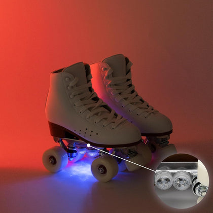 Roller Skate Lights, LED Lights for Skates, Colorful Illuminating Accessories for Quad, Inline and Ice Skates, Ideal