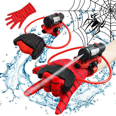 Summer Water Toys, econoLED Water Guns, Superhero Squirt Guns with Glove Summer Party Swimming Pool Beach Outdoor