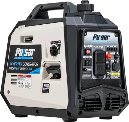PGD16ISCO Ultra Light Quiet 1600W Portable Gas Inverter Generator, CARB Compliant | 1200 rated watts, 24 lb design
