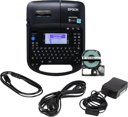 Epson LW-K740PX Industrial Label Maker Kit - Portable Handheld | Handheld industrial label maker kit for office, home