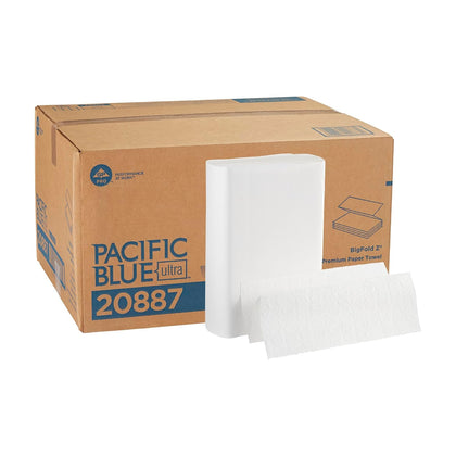 Pacific Blue Ultra Big Z-Fold Paper Towels by GP PRO (Georgia-Pacific), White, 20887, 220 Paper Towels Per Pack, 10