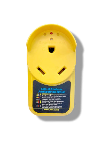 30A RV Surge Protector Portable Circuit Adapter.Male plug TT-30P to Female Plug TT-30R with LED Test