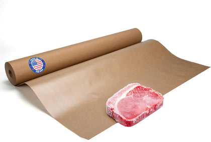 Brown Freezer Paper Roll 18" x 1800" (150 feet) - USA-made, IDL Packaging