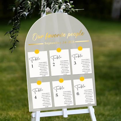 Wedding Seating Chart Board Display for Wedding Reception