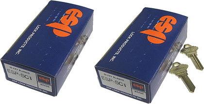 SC1 Brass Key Blanks for Schlage Locks, Box 50 by ESP (Pack of 2)