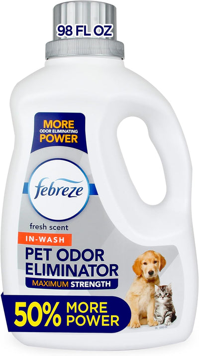 Laundry Detergent Additive for Pet Supplies, Maximum Strength In Wash Pet Odor Eliminator, Designed to Remove Tough