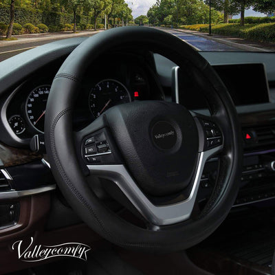 Microfiber Leather Steering Wheel Cover Large-Size for F150 F250 F350 Ram 4Runner Tacoma Tundra Range Rover Model S X