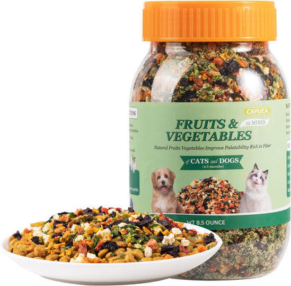 12-in-1 Freeze-Dried Dog Food Topper, Vegetable Fruit Mix, 8.5 oz