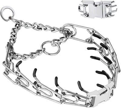 Prong Collar for Dogs, Dog Training Collar for Small Medium Large Dogs | Pinch Collar, Adjustable Size, No Pull