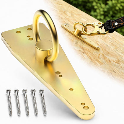 Reusable Roof Anchor for Fall Protection, Gold-Plated Steel