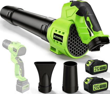 Leaf Blower Cordless with Battery and Charger, Cordless Leaf Blower with Rotatable Body, 2-Pack 20V Batteries