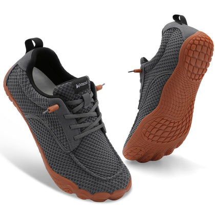 Mens Barefoot Shoes Wide Hiking Shoes Zero Drop Minimalist Sneakers Lightweight Breathable Slip On for Water Trail