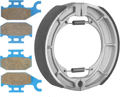 Youxmoto Front Rear Brake Shoes for Suzuki King Quad 400, 2008 2009 2010 2011 2012 2013 214 2015 2016 2017 2018 2019 2020, Drum Brake Shoes Pads