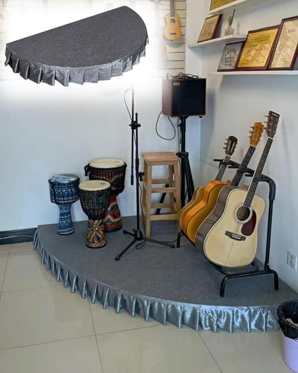 Home Portable Stage Platform for Band Events, Folding Stage Platform for Wedding Drums Entertainment, Heavy Duty