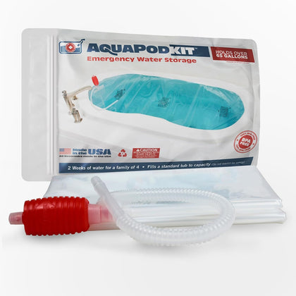 Made in USA - Emergency Bathtub Water Storage Bladder 65-100 Gallon Capacity - BPA Free- Food Grade Materials