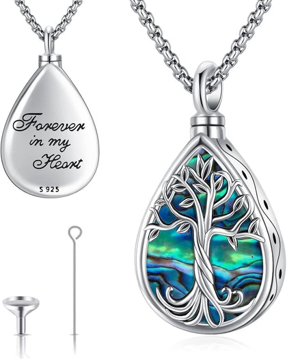 Cremation Jewelry Tree of Life Urn Necklace S925