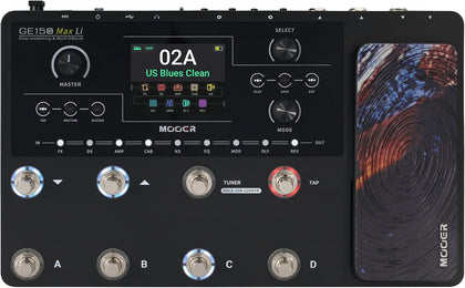GE150 Max Li Battery Powered Guitar Amp Modelling Multi Effects 8-Footswitch Floor Guitar FX Processor with XLR