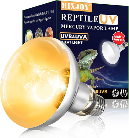 100W Reptile Heat Lamp Bulb Full Spectrum UVA UVB Sun Light for Reptile and Amphibian Use