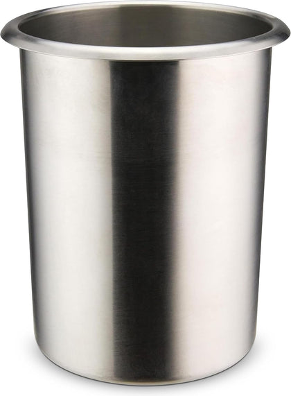 2 qt Silver Stainless Steel Bain Marie Pot Listed