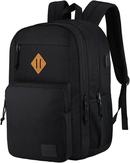 Travel backpack for Men and Women, Anti Theft Laptop Backpack with USB Charging Port for Work, Large Bag for College