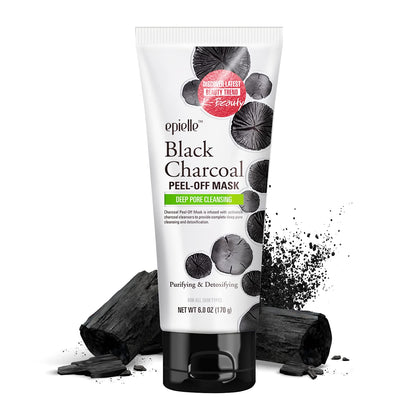 Black Charcoal Peel Off Face Mask | Deep Pore Cleansing with Activated Charcoal | Detoxifying and Purifying Blackhead