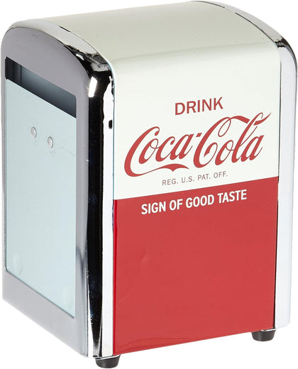 Coca-Cola Napkin Dispenser, Half, Red