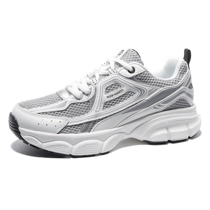 Women's Chunky Fashion Sneakers Gym Workout Tennis Shoes B-Grey