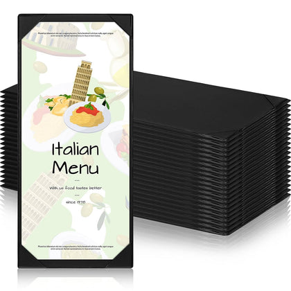 20 Pcs Menu Holder Single Page Menu Covers for Restaurant Table