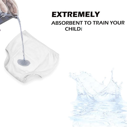 Potty Training Underwear Boys & Girls 8 Pack, Absorbent Cotton Baby Toddler Training Pants 12M 2T 3T 4T 5T, Unisex