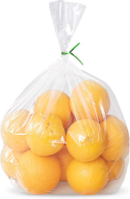 APQ Clear Gusseted Poly Bags, 10 x 8 x 24 Inch. Pack of 1000 Gusseted Plastic Bags 1 Mil Thick for Favors with Open