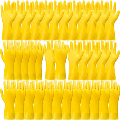 Rubber Reusable Gloves Long Household Dishwashing Gloves Kitchen Cleaning for Dishes Clean Gardening