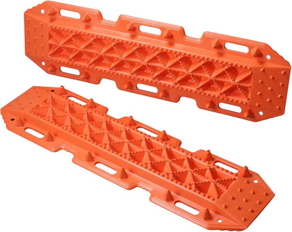 MAXSA 20333 Escaper Buddy Largest Heavy-Duty Traction Boards, 2-PK Orange | For Off-Roading in Mud, Sand & Snow