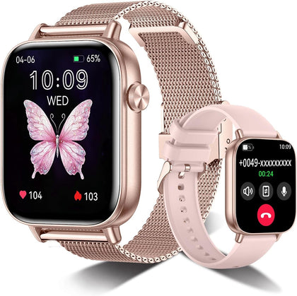 Smart Watch for Women,1.83" HD Smartwatches (Answer/Make Call), IP68 Waterproof Activity Fitness Tracker, HR, Sleep